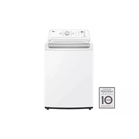 Lg 4.8 cu. ft. Ultra Large Capacity Top Load Washer with Agitator and TurboDrum Technology WT7155CW